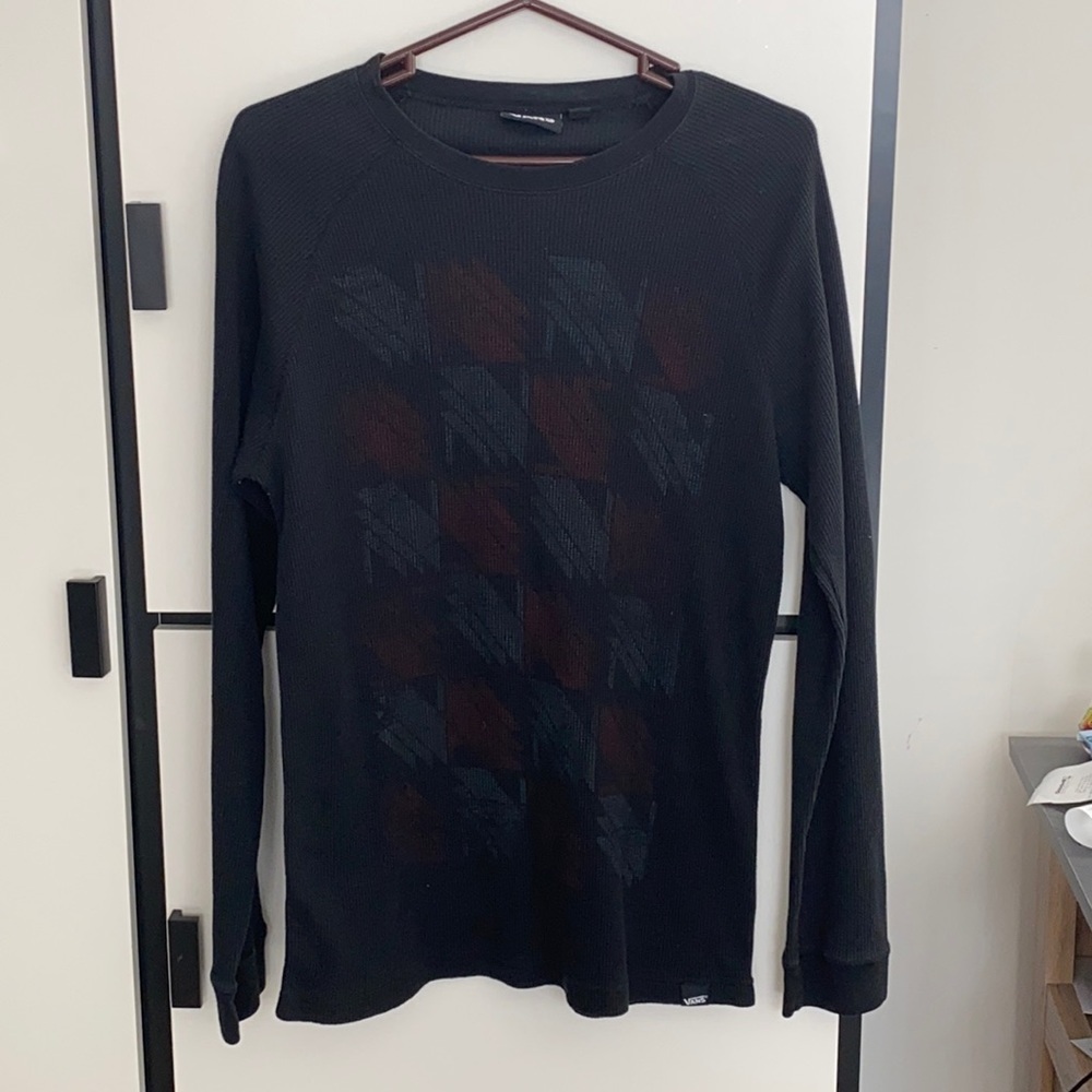 Vans Black Long Sleeve Shirt Large